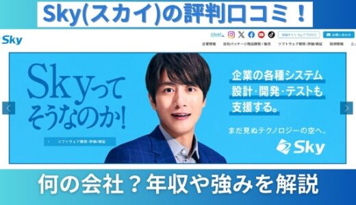 Sky(スカイ)の評判口コミ！何の会社？年収や強みを解説