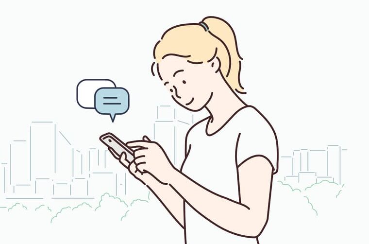 検索する女性