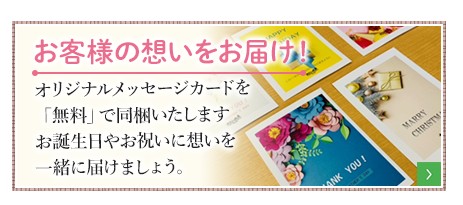 メッセージカード同梱