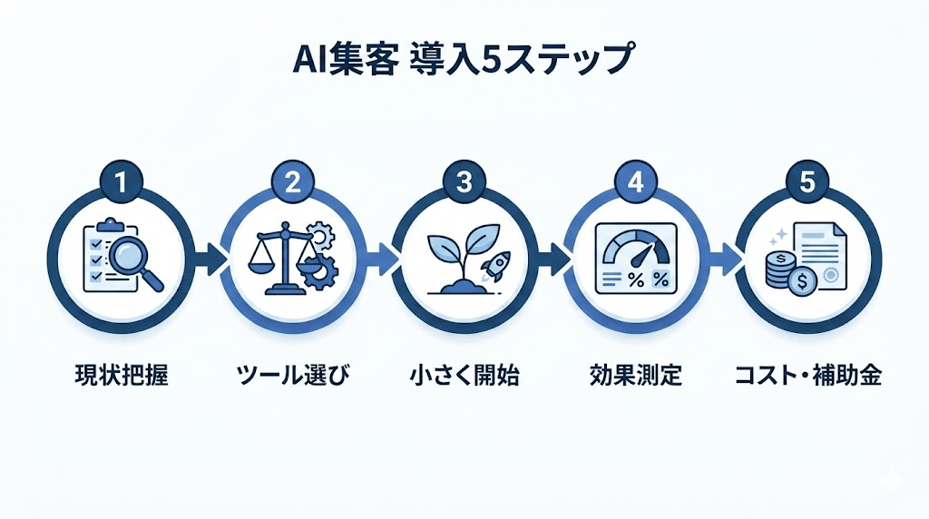 導入5ステップのフロー