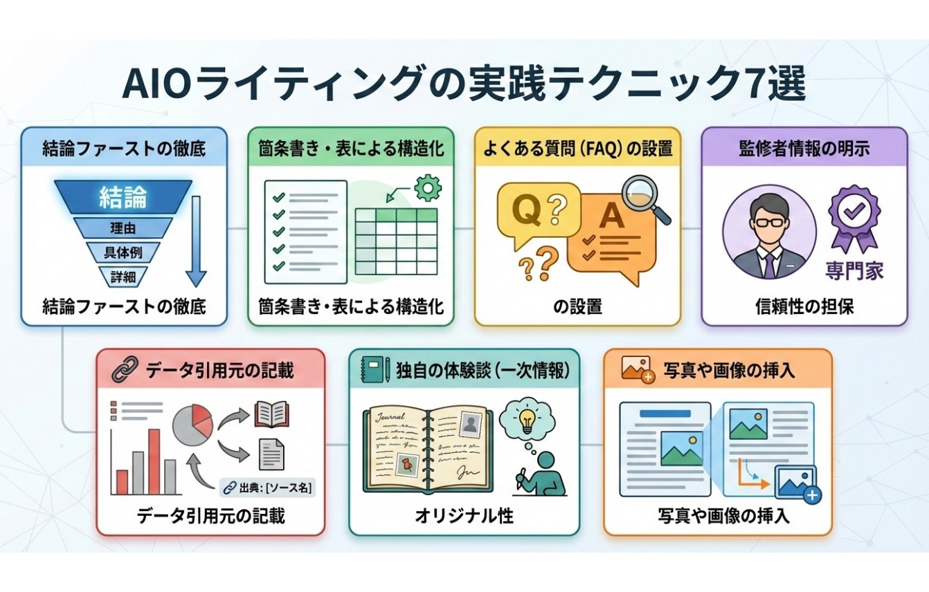 【AIO記事の書き方】AIOライティングの実践テクニック7選