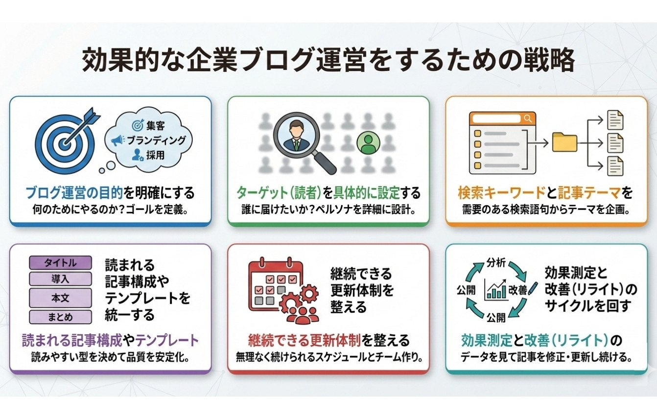 効果的な企業ブログ運営をするための戦略