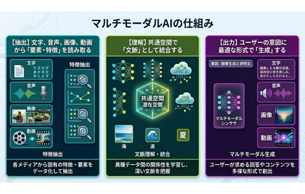 マルチモーダルAIの仕組み