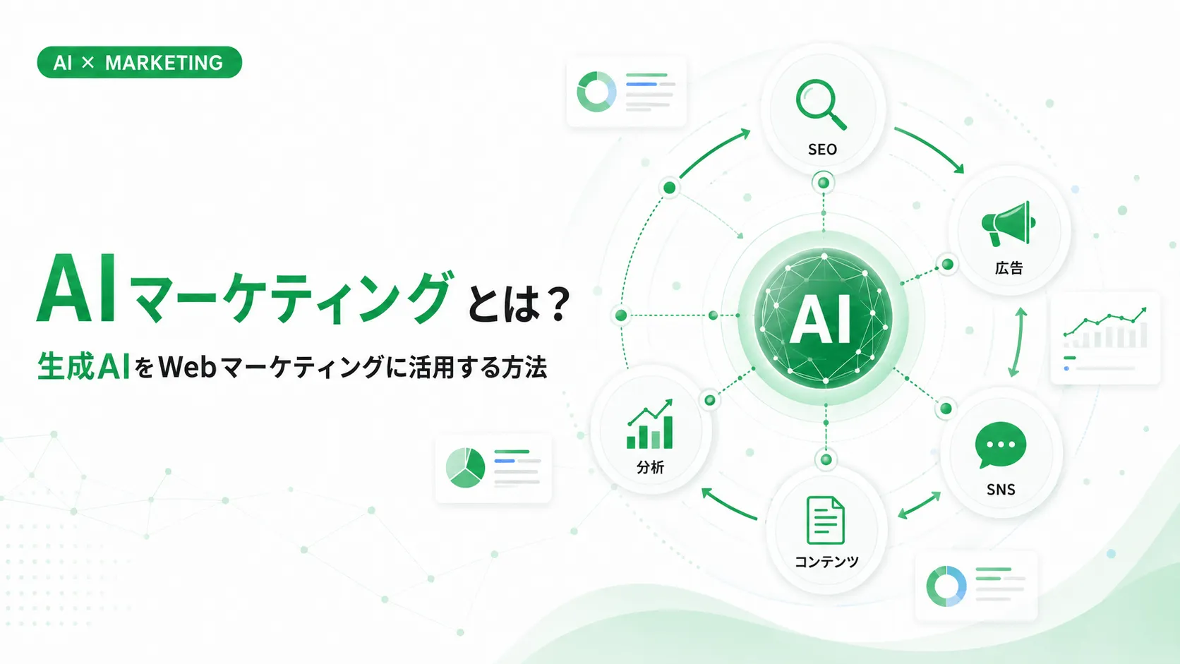 AIマーケティングとは？生成AIをWebマーケティングに活用する方法【実態調査付き】