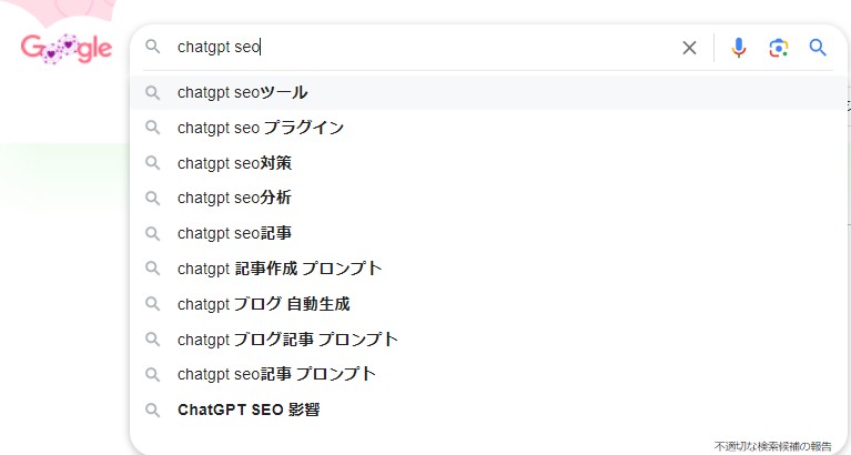 関連キーワードの調査