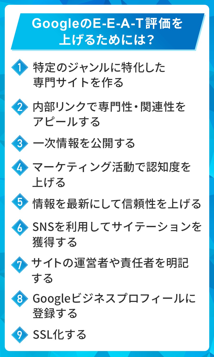 GoogleのE-E-A-T評価を上げるためには？