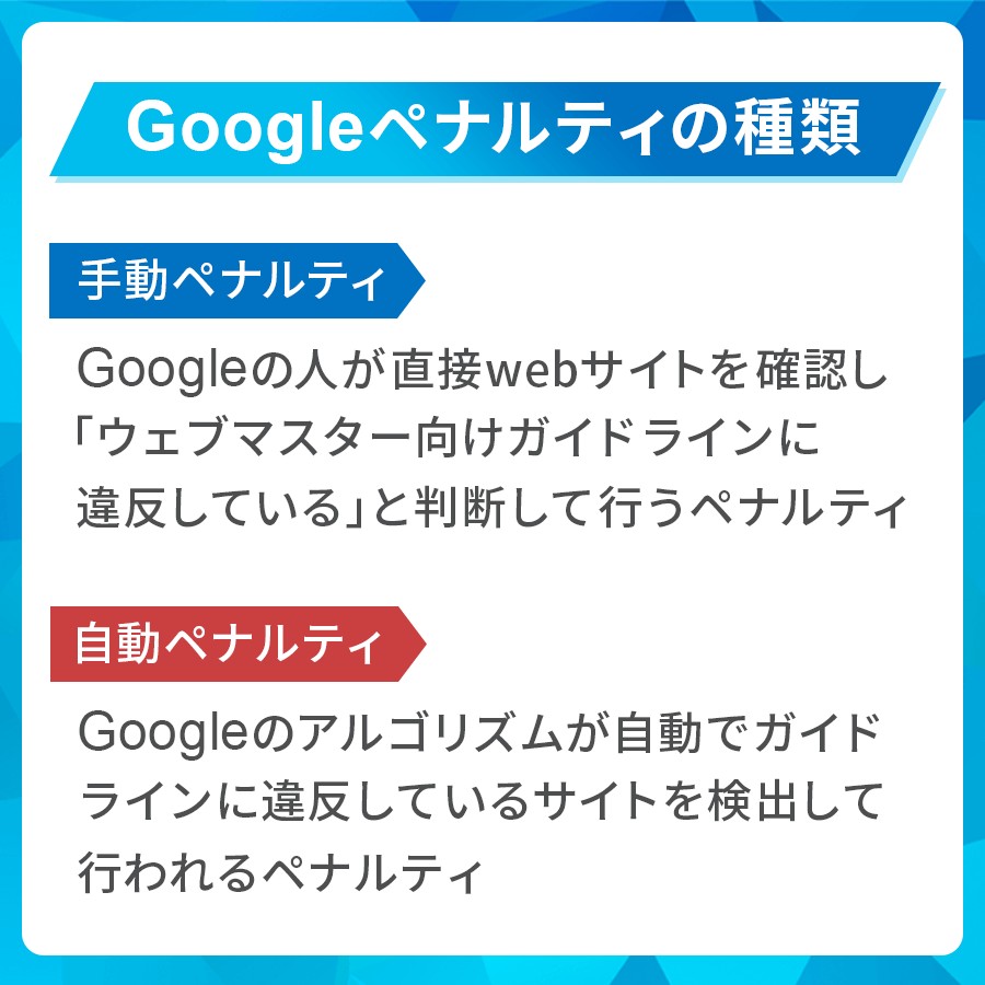 Googleペナルティの種類