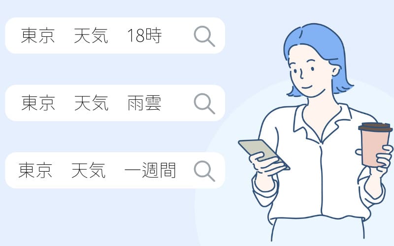 異なる検索意図