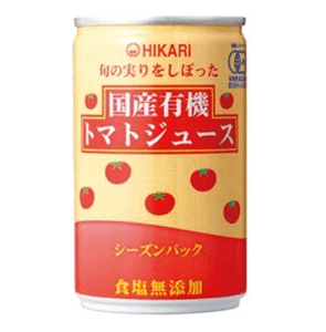 光食品 旬の実りをしぼった国産有機トマトジュース